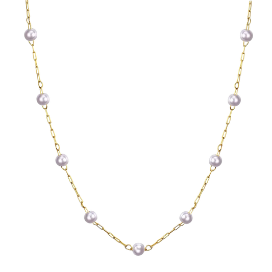 Pearly Gates Necklace in 18K gold plated stainless steel