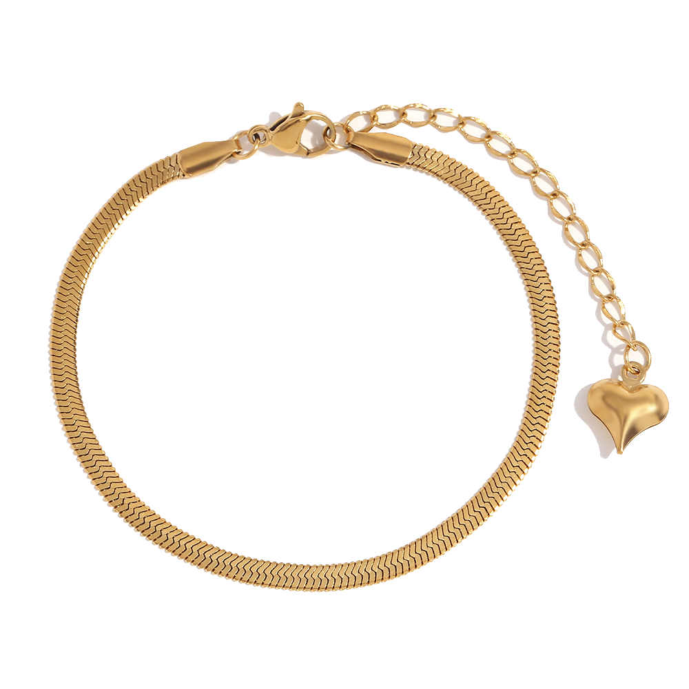 Verona Link Bracelet in 18K gold plated stainless steel