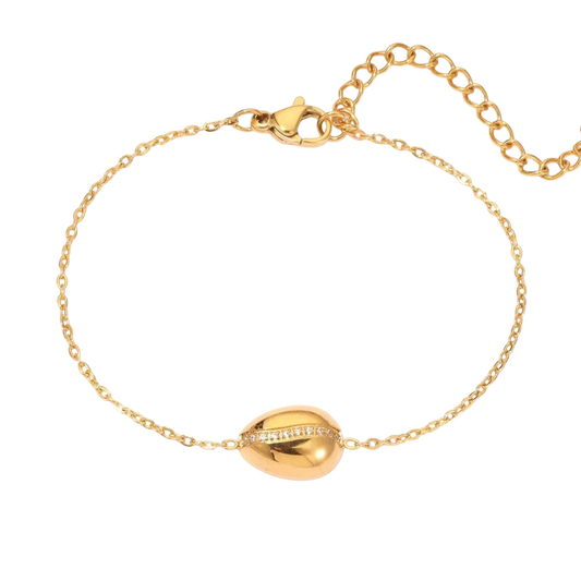 Coffee Lover Bracelet in 18K gold plated stainless steel