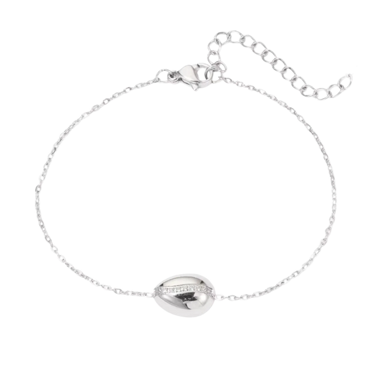 Coffee Lover Bracelet in polished stainless steel