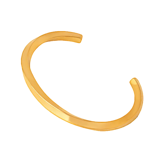 Geometric Arc Cuff in 18K gold plated stainless steel